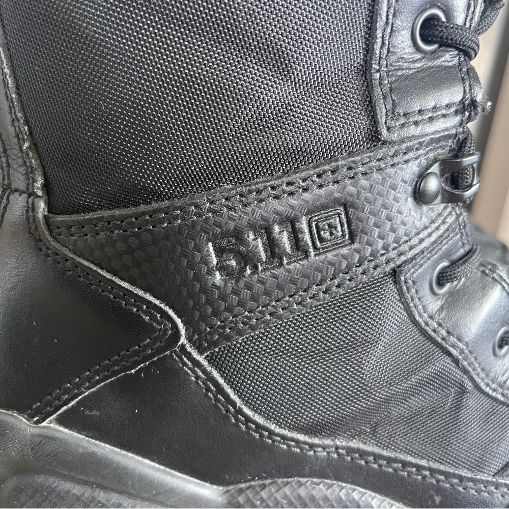 5.11 Tactical Mens 11 Black Lace Up Combat Boots Gorpcore Moto Biker Grunge - Picture 6 of 15